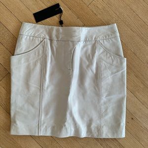 NWT Mackage Beige leather skirt